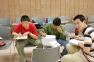 Students working in a group
