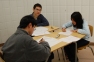 Students working in a group