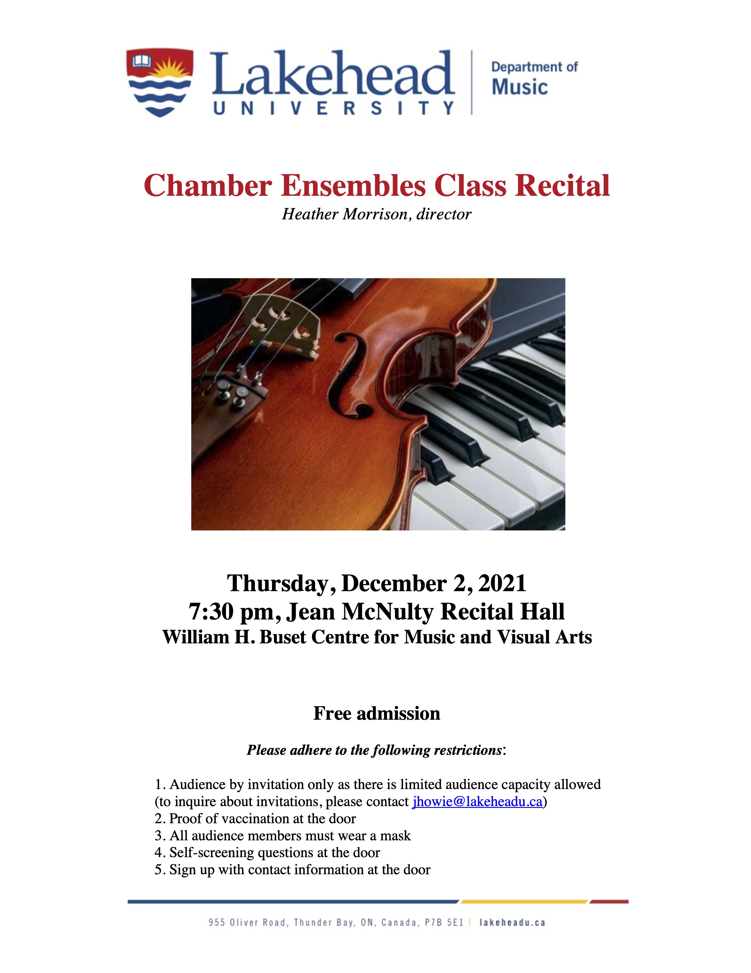 Chamber Ensemble Poster