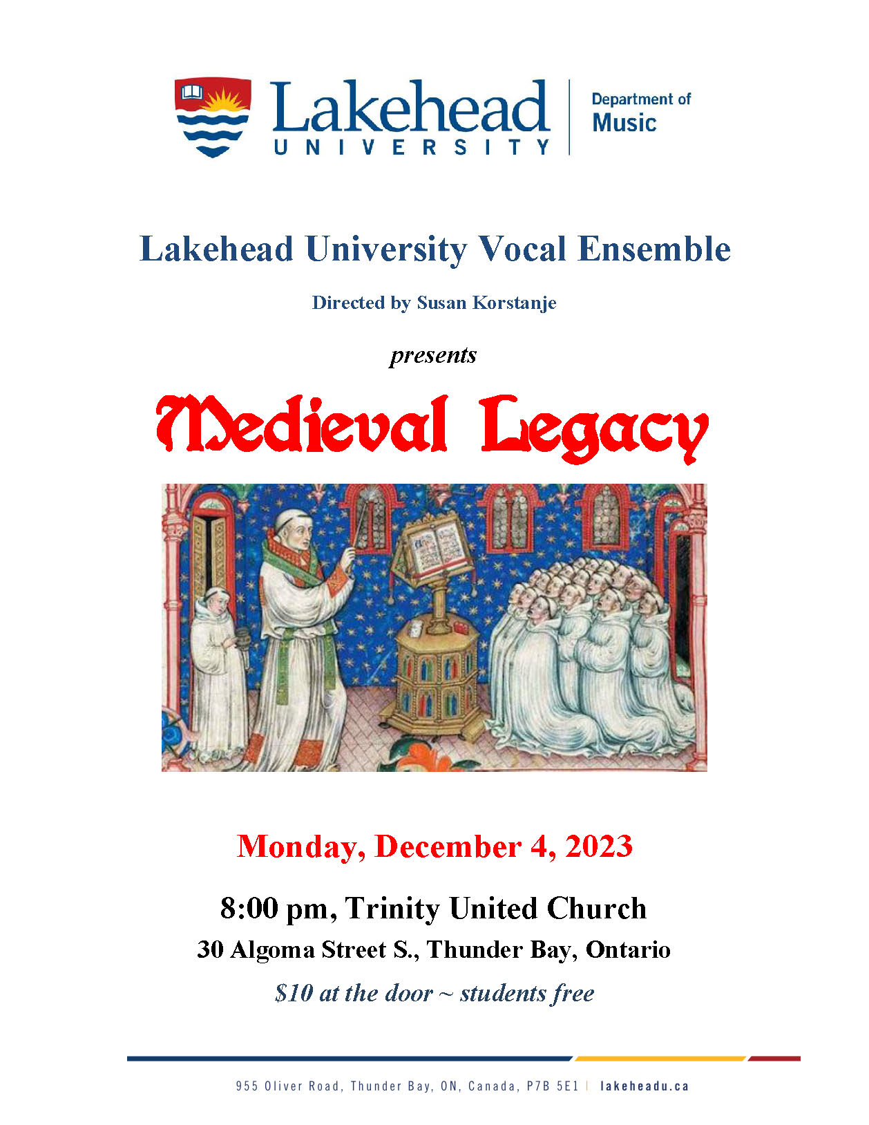 Vocal Ensemble poster 2023