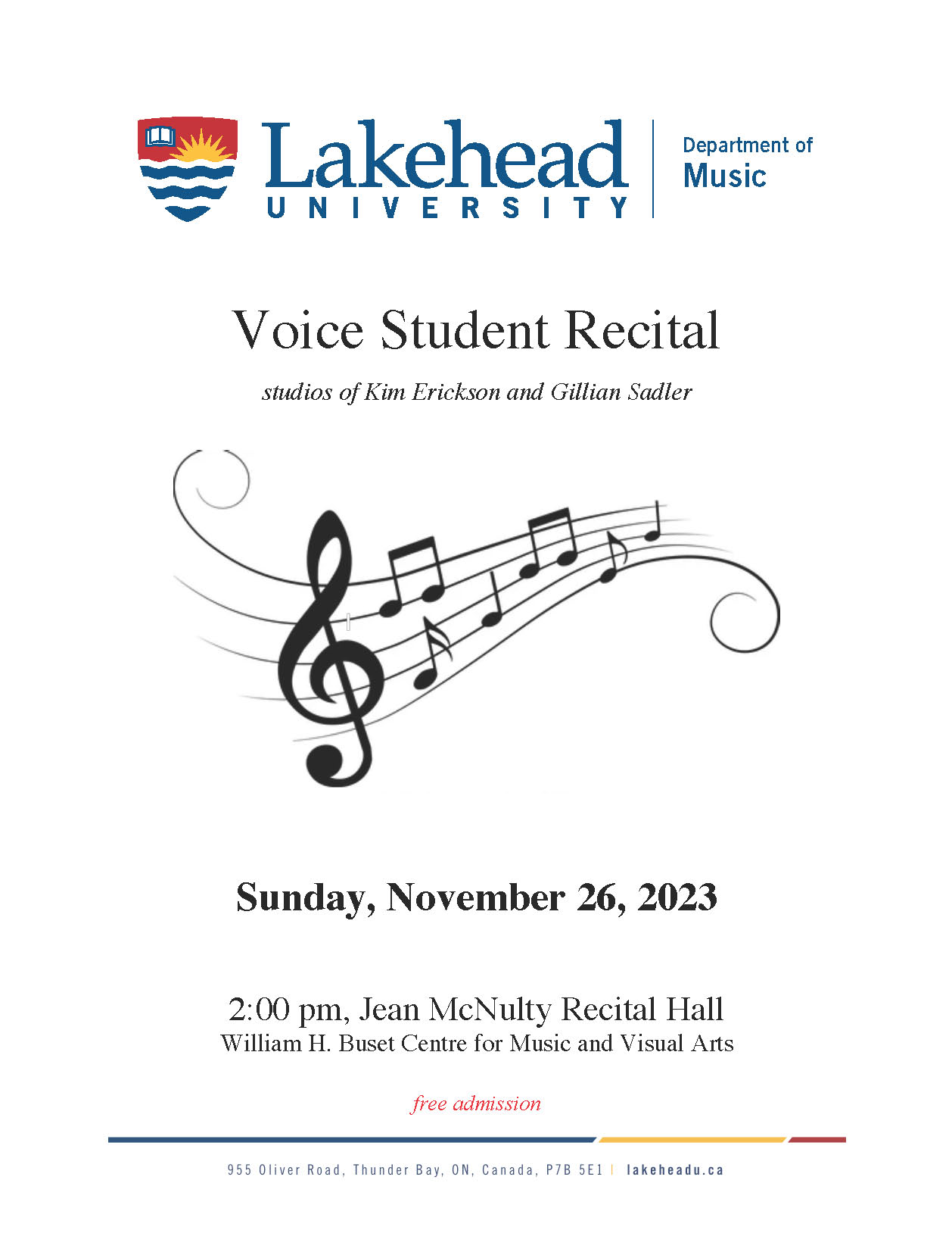 VOice Student Recital