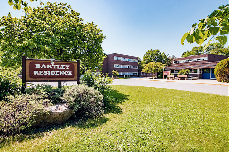 Outside of Bartley residence on a sunny day