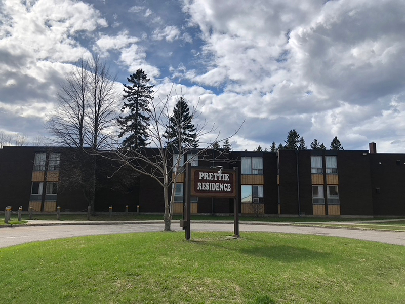 Outside of Prettie residence in Thunder Bay